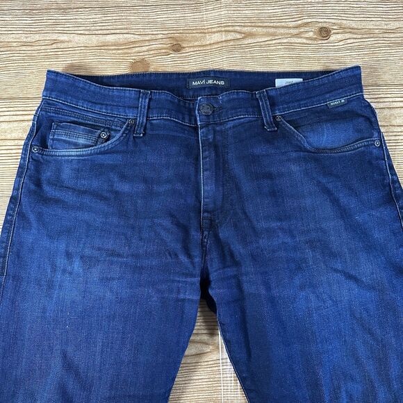 Mavi‎ Jeans Mens 36x29.5 Blue Medium Wash Jake Slim Leg Stretch Denim - Picture 2 of 16
